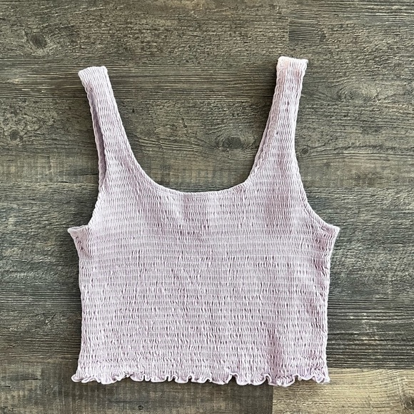 Hollister Tops - Hollister Ribbed/Smocked Lavender Purple Tank Large
